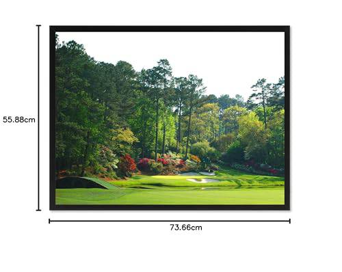 SpotColorArt Augusta Golf Course Photo Picture Handcrafted Framed Canvas Print, 22 in x 29 in