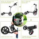 SPOTRAVEL Lightweight Folding 3 Wheel Golf Trolley