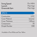 Srixon AD333 11 - High-Performance Distance and Speed Golf Balls - Low Compression - For Consistency and Control - Alignment Line - Premium Golf Accessories and Golf Gifts, Yellow