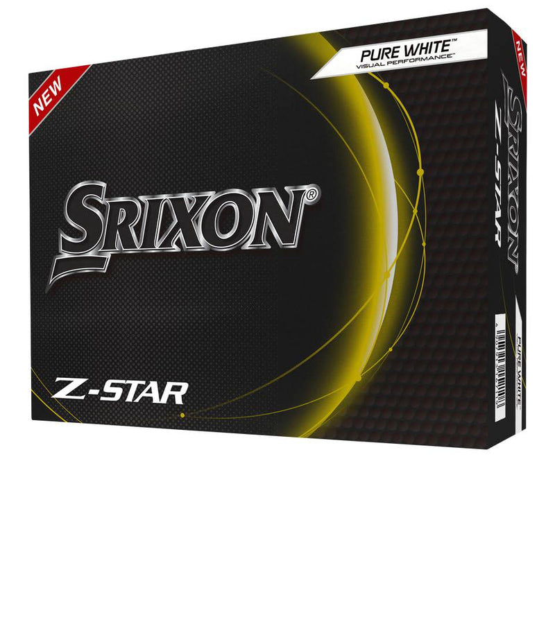 Srixon Z Star 8 - Dozen Premium Golf Balls - Tour Level - Performance - Urethane - 4 pieces - Premium Golf Accessories and Golf Gifts, PURE WHITE