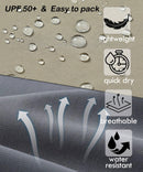 StaySlim Walking Trousers for Women Outdoor Hiking Trousers Lightweight Cargo Pants with Zip Pockets Quick Dry Ladies Overtrousers UPF 50 UV Protection, Black