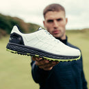 Stromberg - Razor - Mens Spikeless Waterproof Golf Shoes - Comfortable Memory Foam - Mens Sports Trainer - White