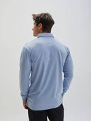 Stuburt Men's Stuburt Sport Tech Long Sleeve Polo Golf Shirt, Chamray