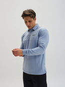 Stuburt Men's Stuburt Sport Tech Long Sleeve Polo Golf Shirt, Chamray