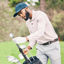 SUBORAWOS Retractable Golf Swing Trainer, Portable Telescopic Golf Grip & Swing Training Aid, Strength & Tempo Training, Golf Accessories for Warm-Up & Chipping (Black)