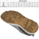 SUMECH Golf Shoes with Spiked for Mens Breathable Waterproof Non-Slip Wide Fitting Big Size,Grey