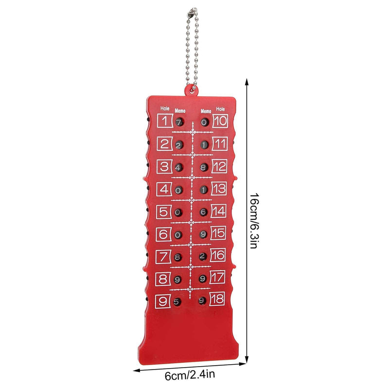 SUNGOOYUE Golf Score Counter Device, olf Stroke Counter Golf Score 2pcs 18 Hole Golf Scorecard Holder Lap Counters Accessories