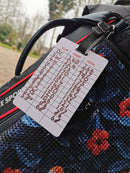 Golf Distance Matrix Bag Tag- Gapping Chart, Know Your Distance For Every Shot by SWVL Sports (Pack of 1)