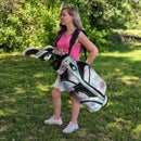Womens Golf Bag - Taboo Fashions Lightweight Ladies Cart Bag, 14-Way, 7 Zippered Pockets, Rain Hood, Insulated Beverage Compartment (Mandala Dreams)