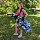 Womens Golf Bag - Taboo Fashions Lightweight Ladies Cart Bag, 14-Way, 7 Zippered Pockets, Rain Hood, Insulated Beverage Compartment (Posh Blue)