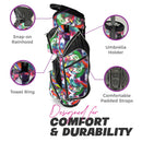 Womens Golf Bag - Taboo Fashions Lightweight Ladies Cart Bag, 14-Way, 7 Zippered Pockets, Rain Hood, Insulated Beverage Compartment (Rembrandt)