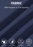 TACVASEN Womens Long Sleeve Tops UV Sun Protection Breathable Polo T-Shirts Lightweight Golf Sports T-Shirts Navy