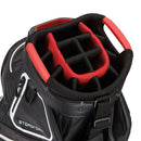 TaylorMade 2023 StormDry Cart Bag (Black/White/Red)