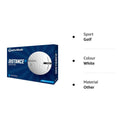 TaylorMade Distance+ Golf Balls 2021, White