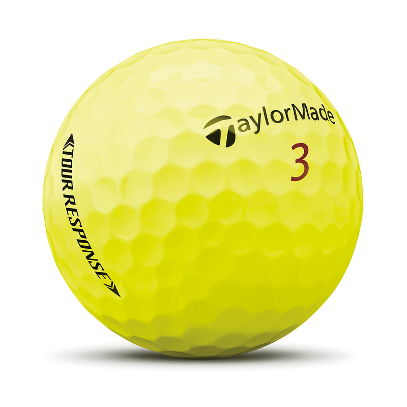 TaylorMade Unisex's Tour Response Golf Ball, Yellow, One Size