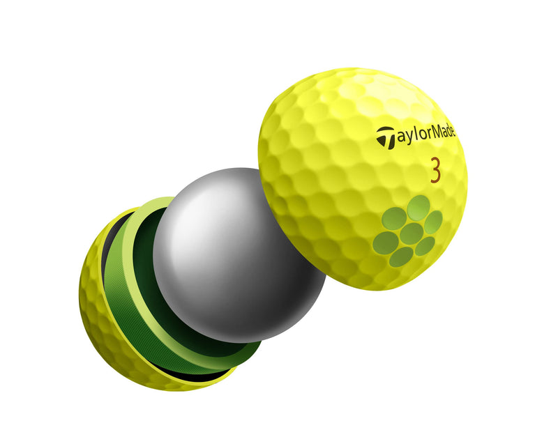 TaylorMade Unisex's Tour Response Golf Ball, Yellow, One Size