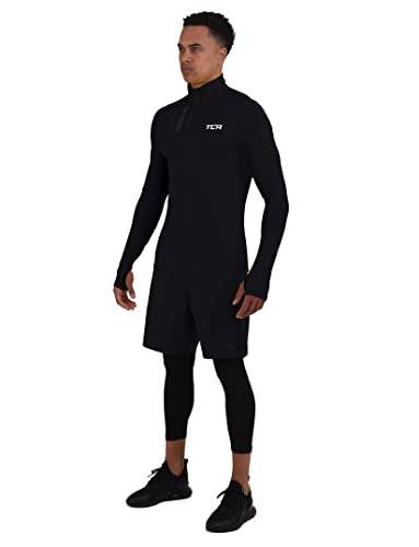 TCA Fusion Gym Tops for Men Training Long Sleeve Running Top Men Gym Clothes - Sandstorm