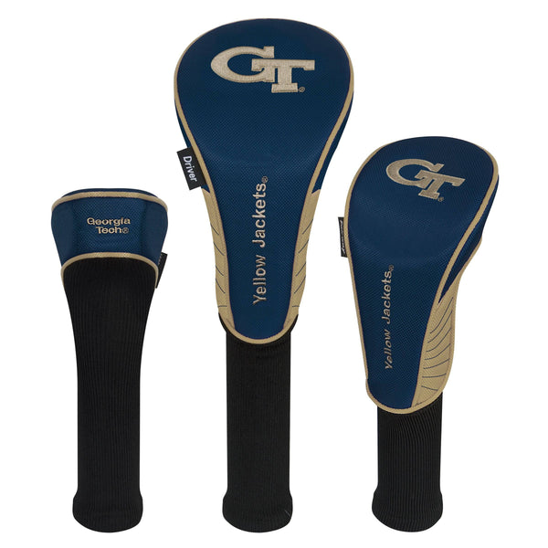 Team Effort Set of Three Headcovers NCAA Georgia Tech Yellow Jackets