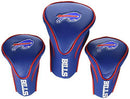 Team Golf NFL Buffalo Bills Contour Golf Club Headcovers (3 Count) Numbered 1, 3, & X, Fits Oversized Drivers, Utility, Rescue & Fairway Clubs, Velour lined for Extra Club Protection
