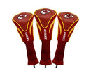 Team Golf NFL Kansas City Chiefs Contour Golf Club Headcovers (3 Count) Numbered 1, 3, & X, Fits Oversized Drivers, Utility, Rescue & Fairway Clubs, Velour lined for Extra Club Protection