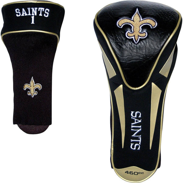 Team Golf NFL New Orleans Saints Single Apex Driver Head Cover Golf Club Single Apex Driver Headcover, Fits All Oversized Clubs, Truly Sleek Design