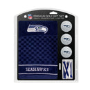 Seattle Seahawks Golf Gift Set – Towel, Balls & Tees