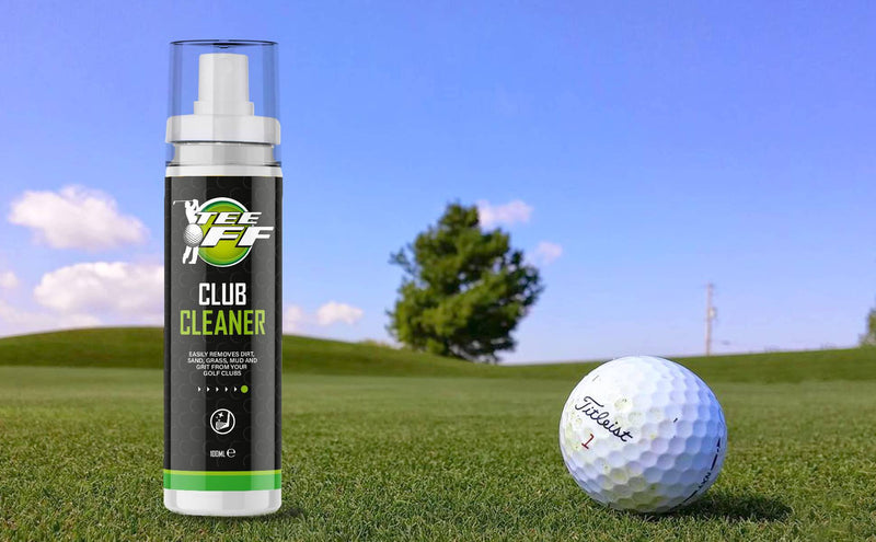 Tee Off Golf Club Cleaner | Use on Irons, Woods, Putters, Grips, Balls, Shoes and Bags, 100ml