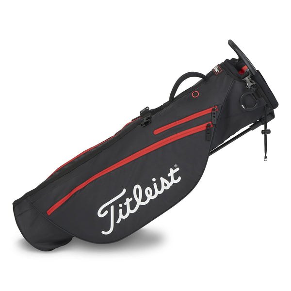 Titleist Premium Carry Golf Bag, Black/Black/Red