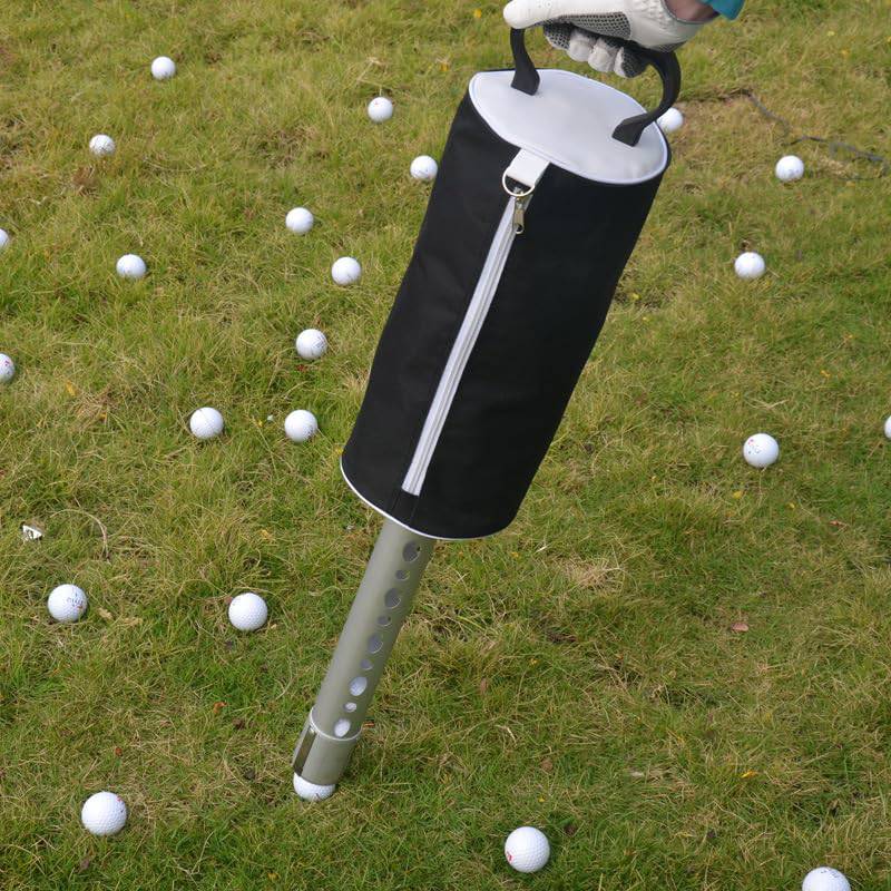 Tour Fit Deluxe Golf Ball Collector Shag Bag Golf Ball Retriever Ball Pick Up Storage Pouch Holds Up to 75 Golf Balls Durable