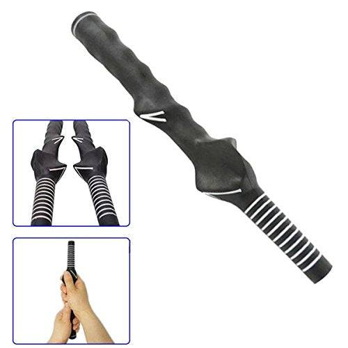 traderplus Right-Handed Golf Swing Training Grip Trainer, Black