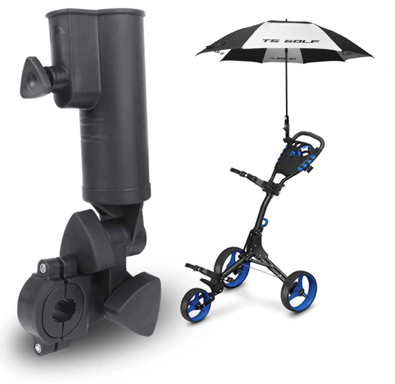 TS Golf Umbrella Windproof Resilient 62 Inch UV Protection Lightweight Golf Trolley Umbrella Double Canopy Automatic Opening Square Umbrella Large Vented