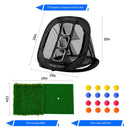 TTCB Sports Pop Up Golf Chipping Net，Target Net Removable Golf Net, Indoor/Outdoor Golf Training Equipment, Golf Gifts for Men(Black)