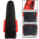 TYRONAL Padded Golf Travel Bag with Wheels – Red