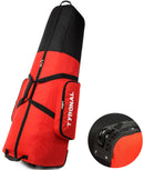 TYRONAL Padded Golf Travel Bag with Wheels – Red