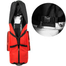 TYRONAL Padded Golf Travel Bag with Wheels – Red