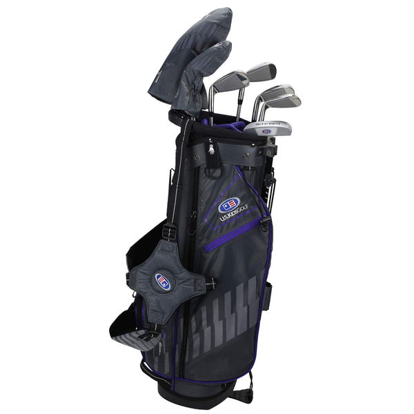 U.S. Kids Golf Club Set Ultralight 2020, 100-168 cm Player Height, 3-13 Years, 5 Clubs - 54 inches/ 137-145 cm, Purple/Grey, Right