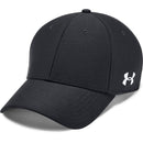 Under Armour Men's Blank Blitzing Men s Breathable Baseball Cap Adjustable with Embroidered Logo, Black White