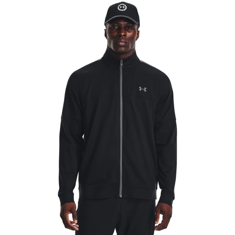 Under Armour Mens Storm Midlayer Full Zip Performance Jacket Black/Black/Gray