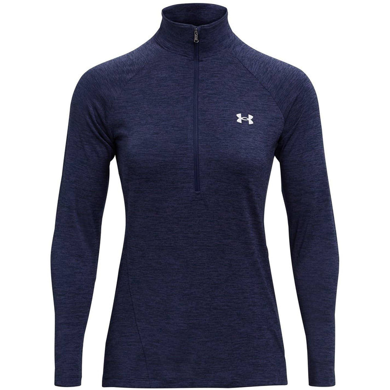 Under Armour Womens Tech Half Zip Top Midnight Navy