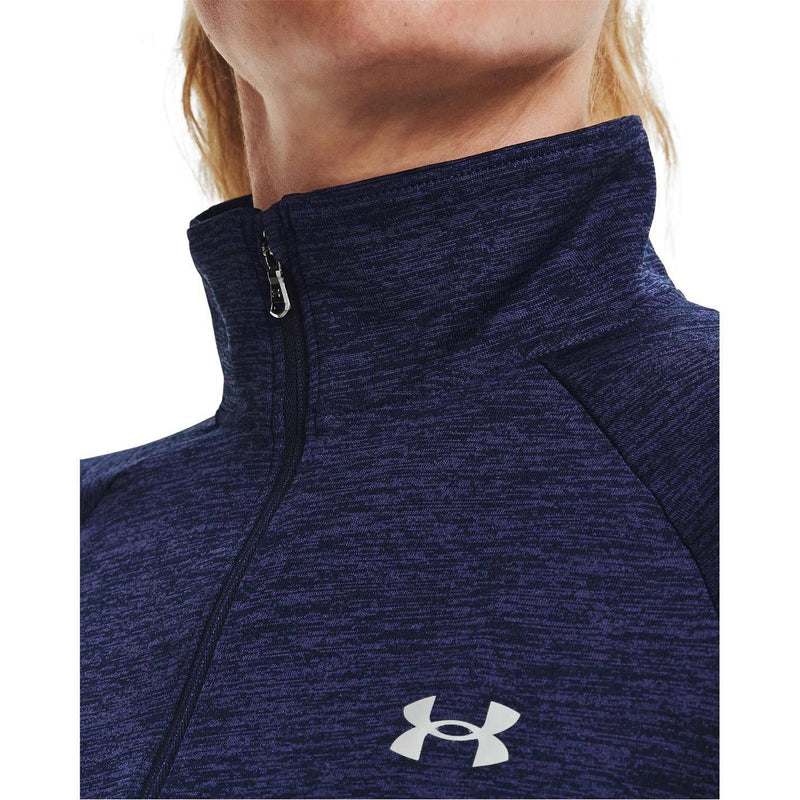 Under Armour Womens Tech Half Zip Top Midnight Navy