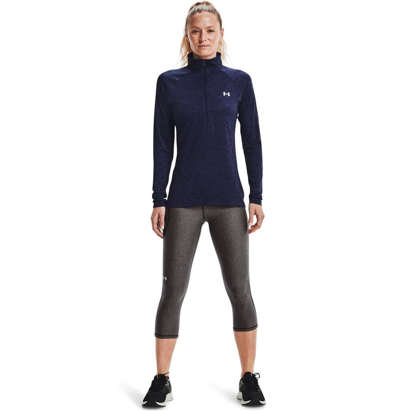 Under Armour Womens Tech Half Zip Top Midnight Navy