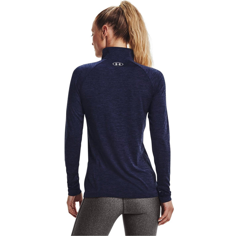 Under Armour Womens Tech Half Zip Top Midnight Navy