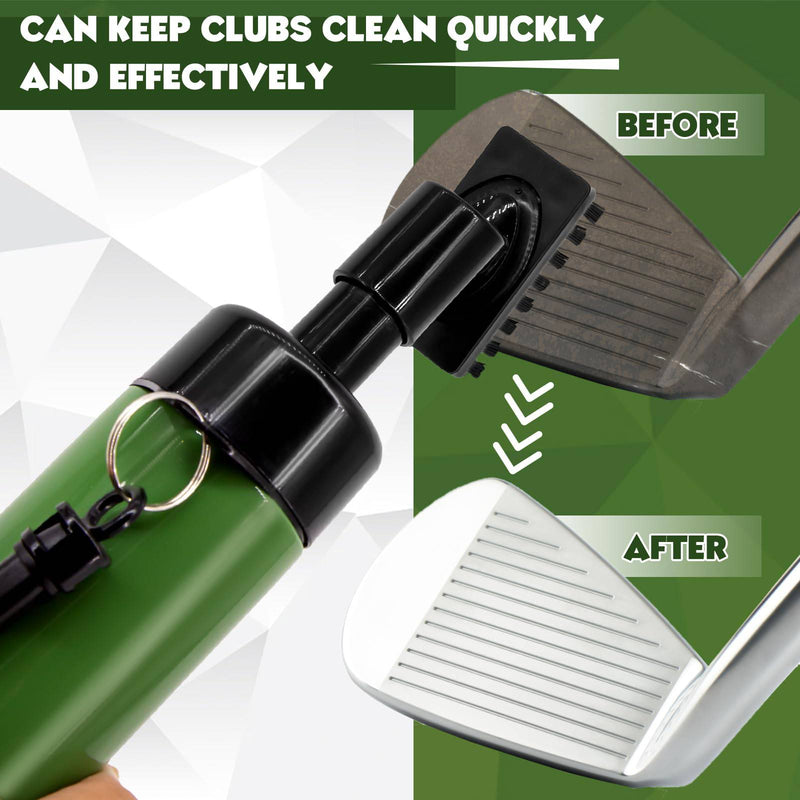 UoQo Golf Club Cleaner Brush, Golf Gifts for Men, Golf Club Brush Groove Cleaner Golf Club Cleaner, Professional Golf Ball Cleaner with Built In Water Spray Golf Accessories