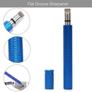 VANANA 3in1 Iron Golf Clean Tool Set, Golf Club Brush U V Blade Iron Wedge Club Groove Sharpener Cleaner for Golfer (Blue)