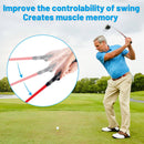 Vibbang Golf Grip Training Aid, Golf Swing Trainer Grips, Standard Teaching Aid Arm Band Swing, Posture Correction Practice Alignment, Right & Left Hand Practice Golf Assistant for Golf Beginner
