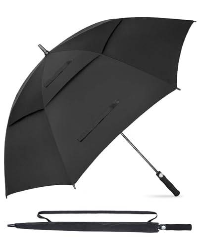 Victoper Golf Umbrella Windproof Large 62 Inch, Large Umbrella Oversized Double Vented Canopy Umbrella Windproof Strong Automatic Open Outdoor Big Umbrella Sun Protection Rain Umbrellas for 2-3 Men