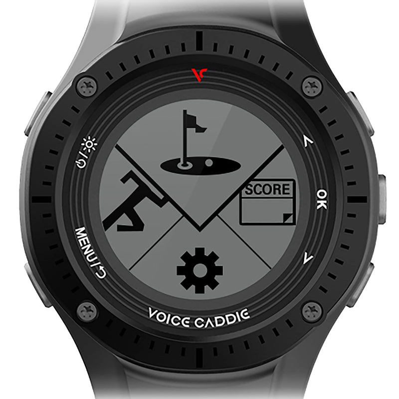 VOICE CADDIE Unisex's G3 Golf GPS Watch, Black, Adjustable Strap