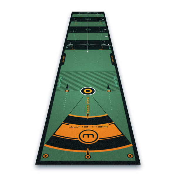 Wellputt - Golf Putting Training Mat - 3m / 10ft Green