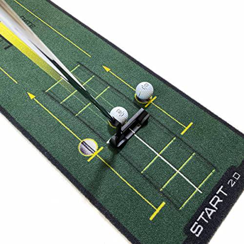 WELLPUTT - Golf Training Putting Mat - 3m Start 2.0