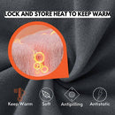 Willit Men's Fleece Pullover Golf Quarter Zip Sweaters Cold Weather Hiking Thermal Shirt Jacket Stone Blue